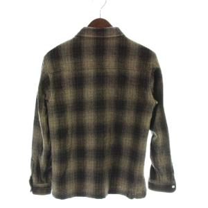 WTAPS シャツ 厚手 S 茶 ブラウン チェック柄 長袖 襟付き /AP