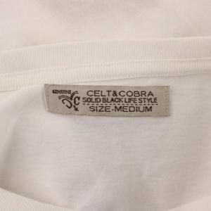 CELT&COBRA Tシャツ M 白 半袖 ロゴ プリント /GG