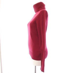 Loro Piana カシミヤ タートルネック ニット 38 レッド FAD0667
