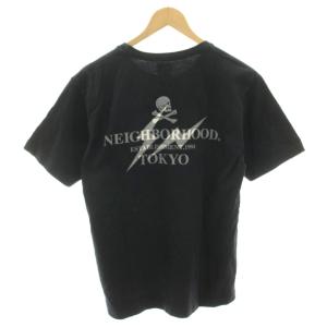 NEIGHBORHOOD Tシャツ カットソー 半袖 プリント 1 黒 ブラック /HN