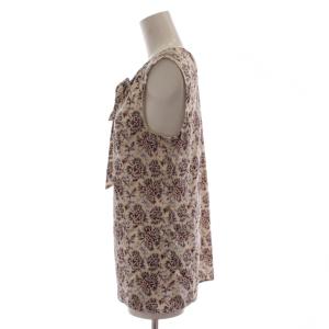 TORY BURCH シャツ ブラウス シルク 4 マルチカラー ノースリーブ 花柄 /GG