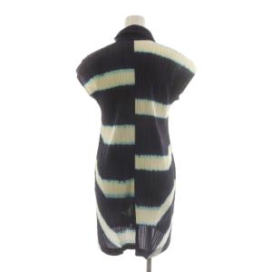 PLEATS PLEASE ISSEY MIYAKE イッセイミヤケ ワンピース 3 ネイビー ホワイト PP51-JT686