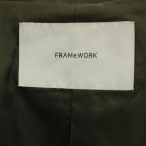 Framework 20SS ジップアップパーカー ジャケット 38 カーキ フード付き 長袖 /JP