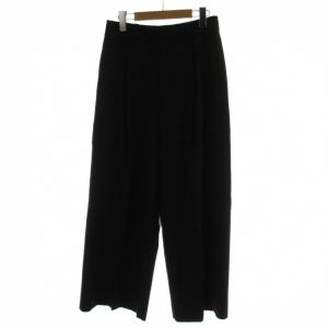 24AW ライトフラノストレッチパンツ カーゴパンツ 38 黒 長ズボン 無地 フルレングス 531-4230112