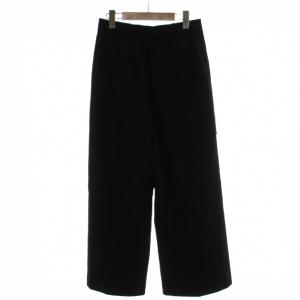 ADORE 24AW ライトフラノストレッチパンツ カーゴパンツ 38 黒 長ズボン 無地 フルレングス 531-4230112