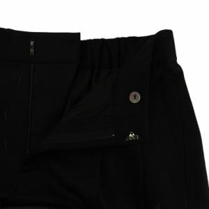 ADORE 24AW ライトフラノストレッチパンツ カーゴパンツ 38 黒 長ズボン 無地 フルレングス 531-4230112