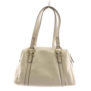 COACH ミニボストンバッグ ハンドバッグ レザー ゴールド色 45524 /AN31