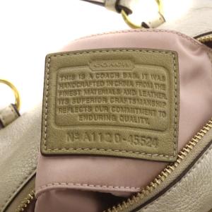 COACH ミニボストンバッグ ハンドバッグ レザー ゴールド色 45524 /AN31