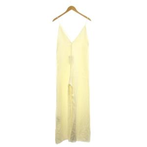JIL SANDER スカラップクレープジャンプスーツ サテン 34 アイボリー J01FP0101