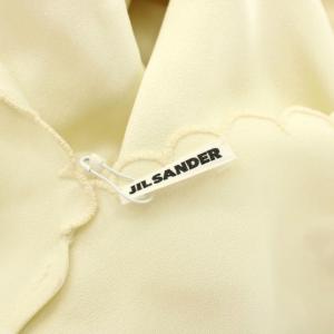 JIL SANDER スカラップクレープジャンプスーツ サテン 34 アイボリー J01FP0101