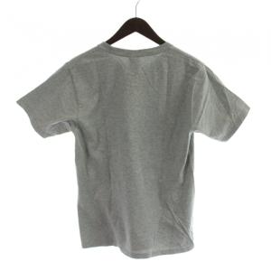 STUSSY Tシャツ S グレー ロゴプリント クルーネック 半袖 /AP