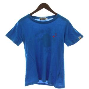 Tシャツ S 青 半袖 プリント /GG