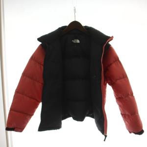 THE NORTH FACE SHORT NUPTSE JACKET ダウンジャケット 上着 L 黒 ピンク 長袖 ショート丈 NDW91952