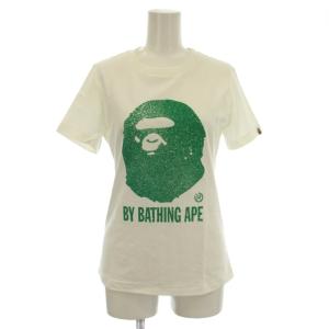 レディース Tシャツ 半袖 ロゴ XS 白 ホワイト /G