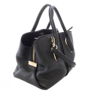 TOD'S D-BOW ショルダーバッグ ハンド 2WAY ブラック