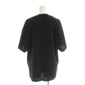 SONIA RYKIEL Tシャツ S 黒 ブラック 半袖 ロゴプリント ラウンドネック /AP
