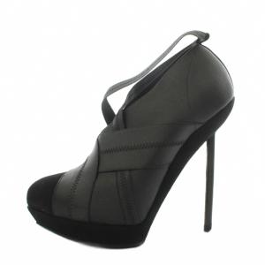 YVES SAINT LAURENT パンプス ポインテッドトゥ ピンヒール 25cm 黒 ブラック /AN28