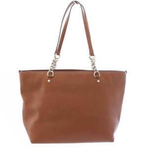 COACH ソフィア トートバッグ ショルダーバッグ チェーン レザー 茶 ブラウン 36600 /TK