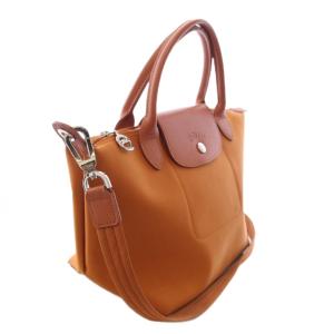 Longchamp ル プリアージュ ネオ ハンドバッグ ショルダーバッグ 2WAY 茶 ブラウン /TK D