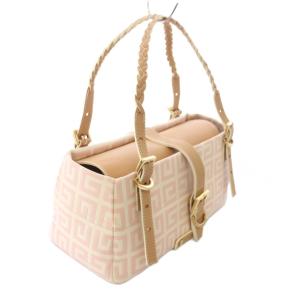 GIVENCHY 4Gモノグラム ハンドバッグ ピンク ベージュ /TK