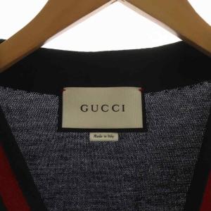 GUCCI シェリーライン カーディガン ウール XL ネイビー 408146 