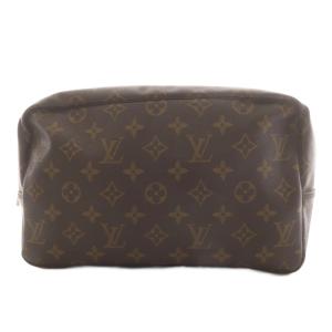 LOUIS VUITTON モノグラム トゥルース トワレット28 ポーチ ブラウン M47522