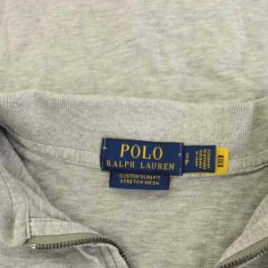 POLO RALPH LAUREN ポロシャツ S P グレー 半袖 ロゴ刺繍 /YM