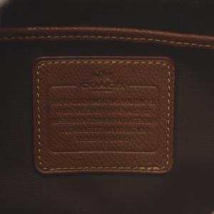 COACH シグネチャー トートバッグ ハンドバッグ ショルダーバッグ 2way PVC レザー ベージュ 茶 ブラウン