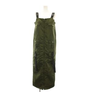 MILITARY WORK I LINE DRESS ミリタリージャンパースカート ワンピース ロング