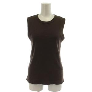 25SS dignity sleeveless タンクトップ 茶 ノースリーブ 無地 25070500708010