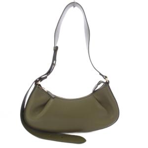 Dimple Moon Shoulder Bag ショルダーバッグ レザー カーキ /TK