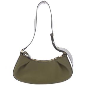 elleme Dimple Moon Shoulder Bag ショルダーバッグ レザー カーキ /TK