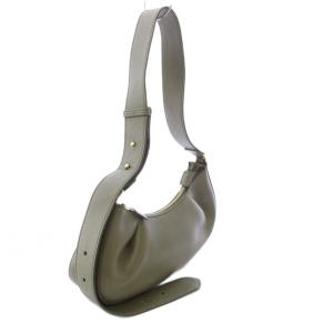 elleme Dimple Moon Shoulder Bag ショルダーバッグ レザー カーキ /TK