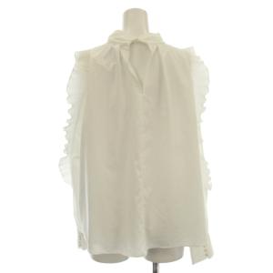 furfur 22AW フリルブラウス シャツ ハイネック 長袖 F 白 ホワイト RWFT225023 /G