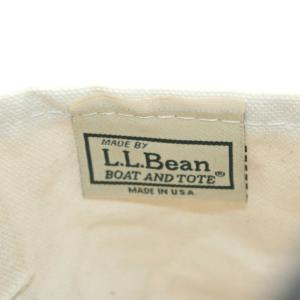 L.L.BEAN トートバッグ ハンドバッグ キャンバス グレー 白 ホワイト /AN45