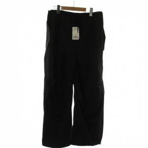 23SS コンバットパンツ カーゴパンツ 38 黒 長ズボン ワイド フルレングス /GG