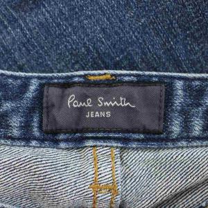 Paul Smith JEANS デニム ジーンズ M インディゴブルー 無地 ボタンフライ ウォッシュ加工 /DU