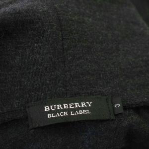 BURBERRY BLACK LABEL タートルネック ウール カットソー 長袖 3 グレー BMV77-361-06 /G