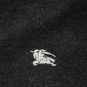 BURBERRY ニット セーター 内側ボーダー グレー