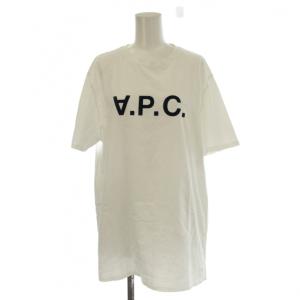 Tシャツ カットソー L 白 ホワイト 半袖 ロゴプリント ラウンドネック /LP