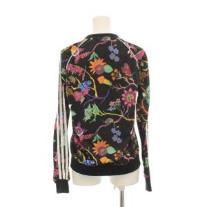 adidas Originals トラックジャケット アウター L 黒 マルチカラー 花柄 長袖 ジップアップ DT8284 /YM