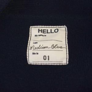 MADISONBLUE 21SS BIG CARDIGAN COTTON カーディガン 長袖 Vネック 01 紺 MB211-8006