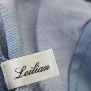 Leilian ワイドパンツ ガウチョ パンツ 薄手 大きめサイズ 17 青 ブルー 1003400 /G