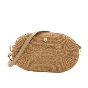 Maemi Pochette ラフィア レザー ベージュ