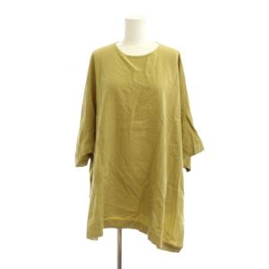 JOURNAL STANDARD セットアップ 21SS パンツ 黄 ラウンドネック 七分袖 無地 /JP