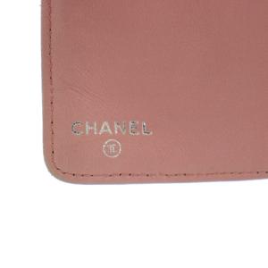 CHANEL アイコンライン ココマーク 財布 二つ折り がま口 9番台 ピンク
