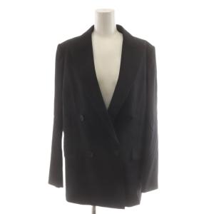24AW SUAVE SAXONY DEBBY テーラードジャケット ダブル 38 黒 ブラック 4304141