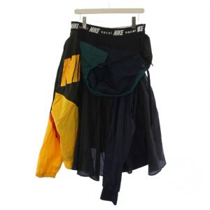 NIKE ×sacai フレアスカート ナイロン XL マルチカラー CD6299-010