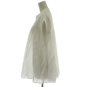 JOURNAL STANDARD relume 25SS ボイルピンタックフレンチブラウス シャツ F 白 フレンチスリーブ 25051462900010
