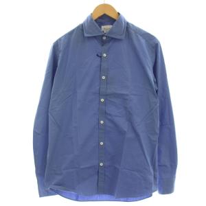 ワイシャツ シャツ スリムフィット 長袖 L 青 ブルー 6G10230B81 /G